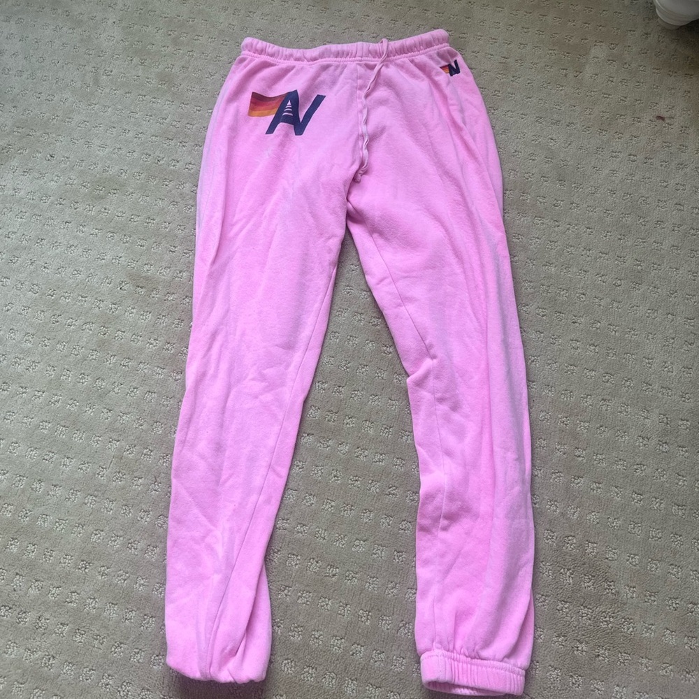 Aviator Nation Girls/kids pink sweatpants